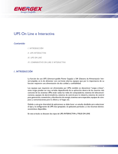 UPS On Line e Interactiva