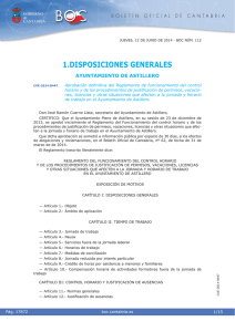 Aprobación definitiva del Reglamento de funcionamiento del control