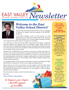 Welcome to the East Valley School District!