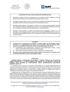 Compilación del Anexo 25 de la Resolución Miscelánea Fiscal