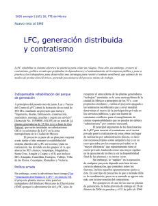 LFC, generación distribuida y contratismo