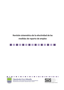 Revisión sistemática de la efectividad de las medidas de reparto de