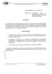 SECRETARÍA DE GOBERNACIÓN …