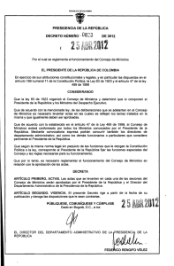 Decreto 0823 - Presidencia de la República de Colombia