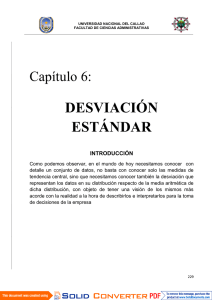 desviación estándar - Universidad Nacional del Callao.