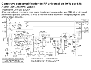 Construya este amplificador de RF universal de 10