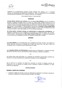 Page 1 - Isla Ságica CONVENIO DE COLABORACIÓN SUSCRITO