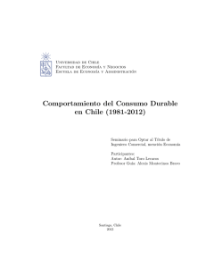 Comportamiento del Consumo Durable en Chile (1981