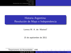 Historia Argentina: Revolución de Mayo e - Lorena MA de
