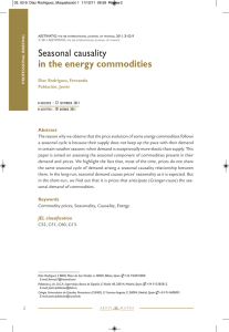 Seasonal causality in the Energy Commodities