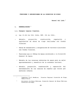 funciones y atribuciones de la dirección de riego