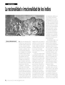 La racionalidad o irracionalidad de los indios - E