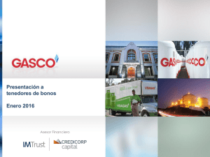 Gasco - Presentación a tenedores de bonos 2016