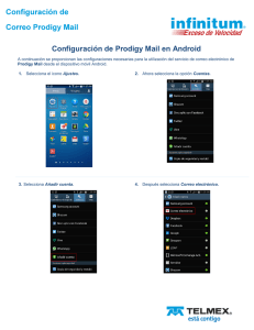 Configuración de Prodigy Mail en Android