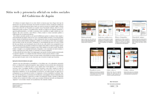 Sitio web y presencia oficial en redes sociales del Gobierno de Japón