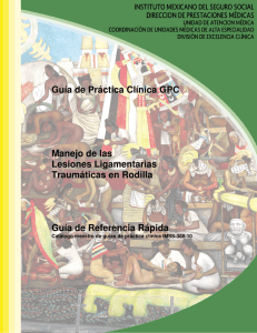 Guía de Práctica Clínica GPC Manejo de las Lesiones