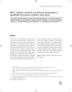 IGF-I, leptina, insulina e proteínas associadas à qualidade do