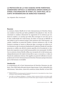 La protección de la vida humana entre paréntesis. Comentario