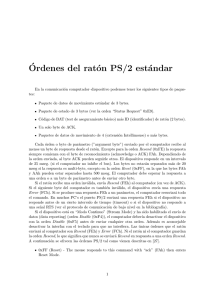 ´Ordenes del ratón PS/2 estándar