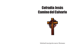 SOLICITUD CAMBIO DATOS - Jesús Camino del Calvario