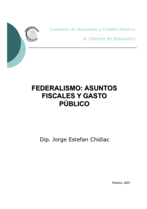 federalismo: asuntos fiscales y gasto público