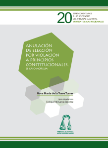 Anulación de elección por violación a principios constitucionales. El