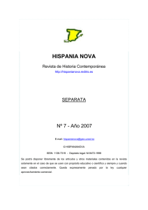 El aparato provincial durante la Segunda - Hispania Nova