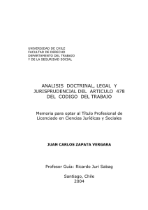 Análisis doctrinal, legal y jurisprudencial