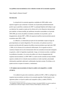 1 Las políticas macroeconómicas en la evolución reciente de la