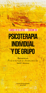 Psicoterapia Individual y de Grupo