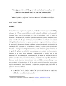 La problematización de la migración de personas altamente