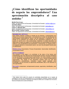 ¿Cómo identifican las oportunidades de negocio los emprendedores?