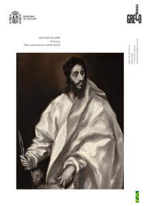 SAN BARTOLOMÉ El Greco Óleo sobre lienzo