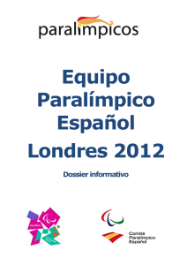 Equipo Paralímpico Español Londres 2012