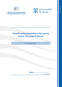 Growth and productivity in the service sector