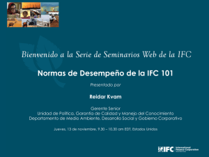 IFC`s Environmental and Social standards