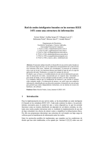Red de nodos inteligentes basados en las normas IEEE 1451 como