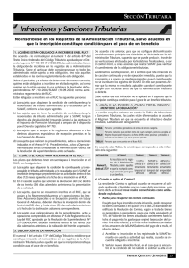 INFRACCIONES SANCIONES.indd - Revista Asesor Empresarial