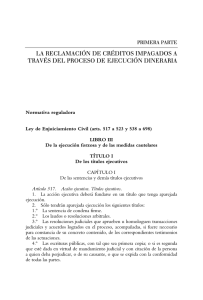 la reclamación de créditos impagados a través del proceso