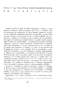 Tito y la política norteamericana en Yugoslavia