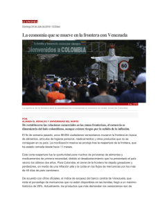 La economía que se mueve en la frontera con Venezuela