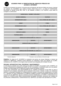 CONTRATO DE ACCESO DEDICADO A INTERNET - PLAZO