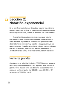 Lección 2: Notación exponencial