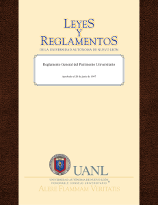 Reglamento General del Patrimonio Universitario