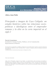 Principado e imagen de Cayo Calígula : un