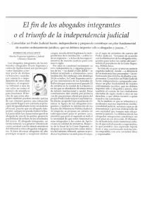 El fin de los abogados integrantes o el triunfo de la independencia