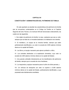 CAPITULO III CONSTITUCIÓN Y ADMINISTRACIÓN