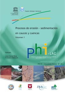 Procesos de erosión - sedimentación en cauces y cuencas