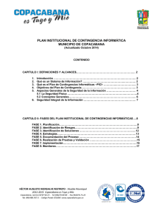Plan Institucional de Contingencias informáticas2014
