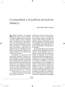 La equidad y la justicia actual en México